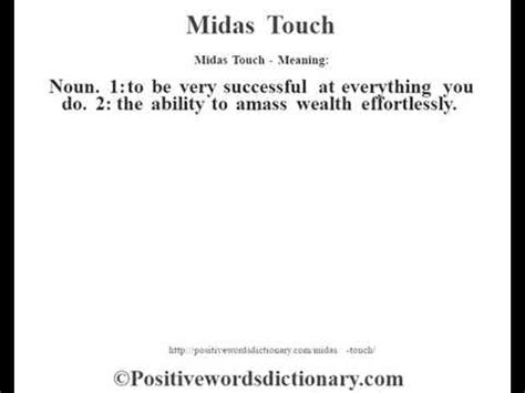 define midas touch